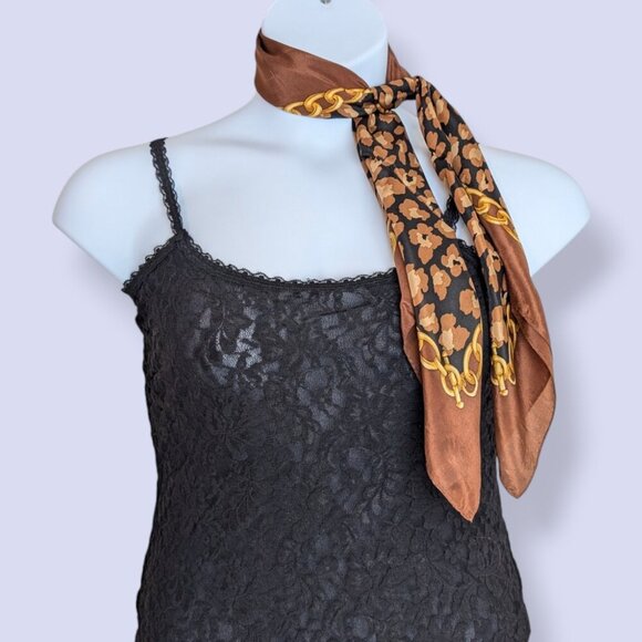 V. Echo 100% Silk Animal Print Scarf - Picture 2 of 9